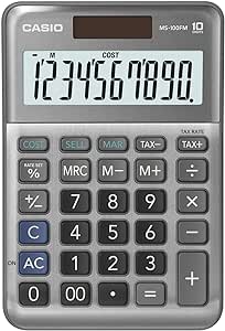 Casio Calculator , Model - MS100FM - Al Masam Stationery LLC Main image