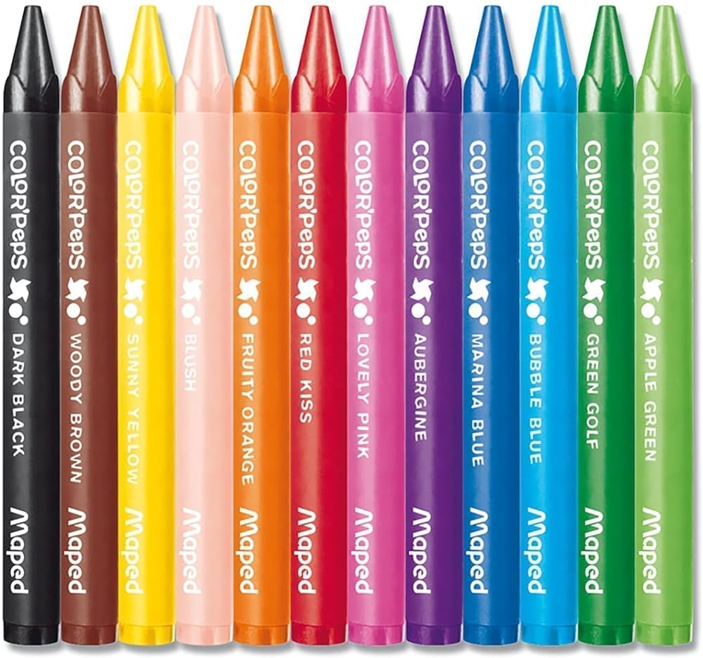 Maped Color Pencil & Black Peps, Crayons Maxi Pack - Al Masam Stationery LLC Main image