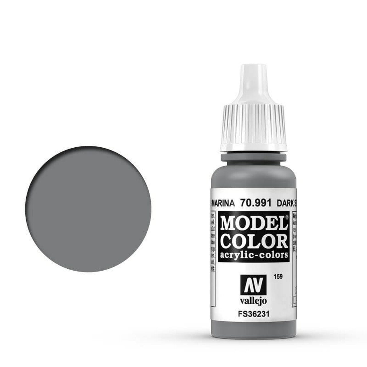 Vallejo 159:MODELCOLOR 991-17ML. DARK SEA GREY - Al Masam Stationery LLC
