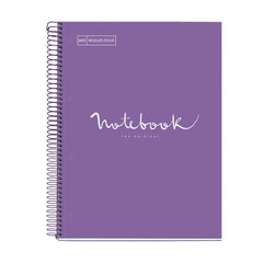 Miquelrius Notebook 5 Subject A4 90g Emotions Lavnder - Al Masam Stationery LLC