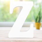White Wooden Letter Z for Crafts & DIY Decoration