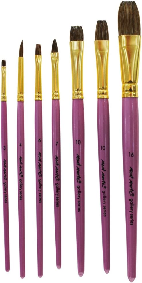 Mont Marte Gallery Series Brush Set Watercolour 7pc - Al Masam Stationery LLC