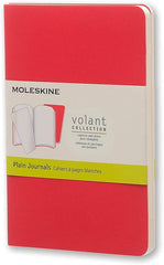 Moleskine Volant Plain Pocket Notebook Skarlet Red