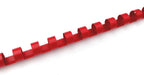 Red Atlas A4 binding comb spine with 16mm spine width, suitable for binding documents and presentations.