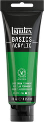 Liquitex BASICS Acrylic Paint, 4-oz tube, Light Green Permanent - Al Masam Stationery LLC