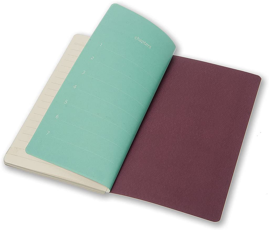 Moleskine Chapters Slim Large, Ruled, Plum Purple, Soft Cover Journal - Al Masam Stationery LLC