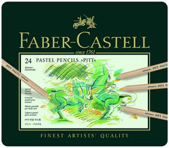 FABER-CASTELL PITT Pastel Pencils Tin of 24 colors - Al Masam Stationery LLC