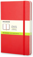 Moleskine Plain Classic Notebook Hard Cover A5 Red - Al Masam Stationery LLC