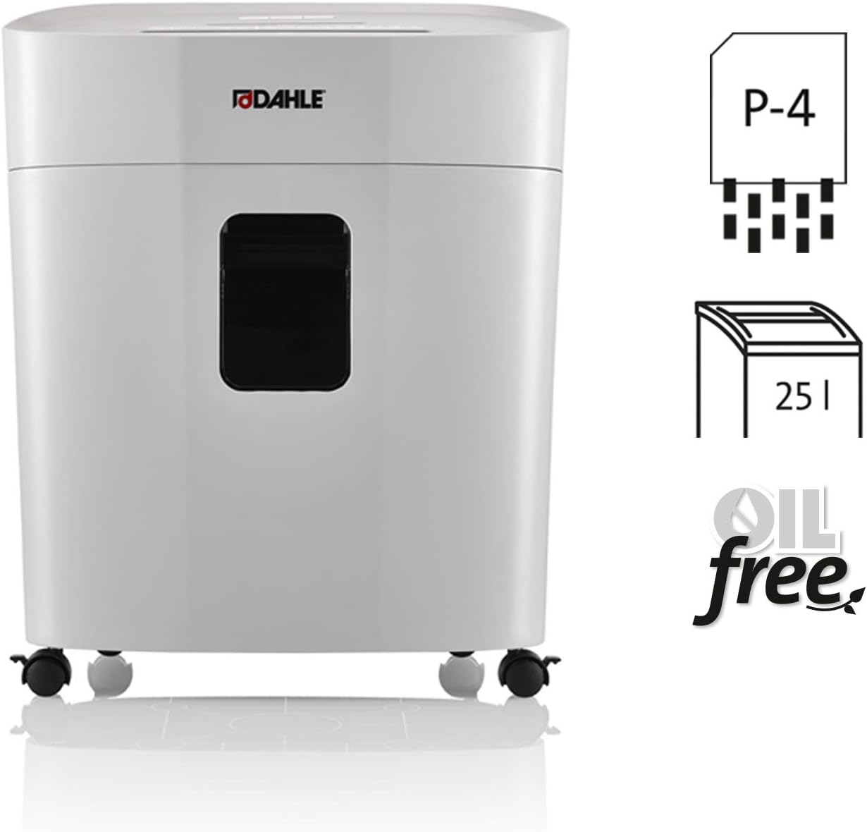 Dahle PS380 Cross-Cut Paper Shredder 4 x 12mm for Office & Document Security