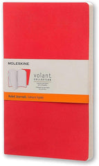 Moleskine Volant Ruled Large Notebook Set of 2 Skarlet Red - Al Masam Stationery LLC