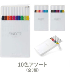 Uni EMOTT ever fine NO.01 Pack of 10 color - Al Masam Stationery LLC