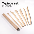 DAS Wooden Clay Cutters 7-Piece Set – Modelling & Sculpting Cutting Tools F688500