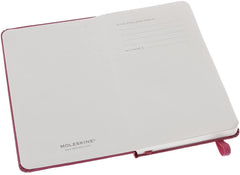 Moleskine Plain Notebook, Hard Cover Pocket Magenta - Al Masam Stationery LLC