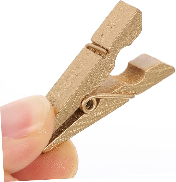Single-Colour Wooden Clips for Crafts and Decorations