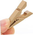 Single-Colour Wooden Clips for Crafts and Decorations