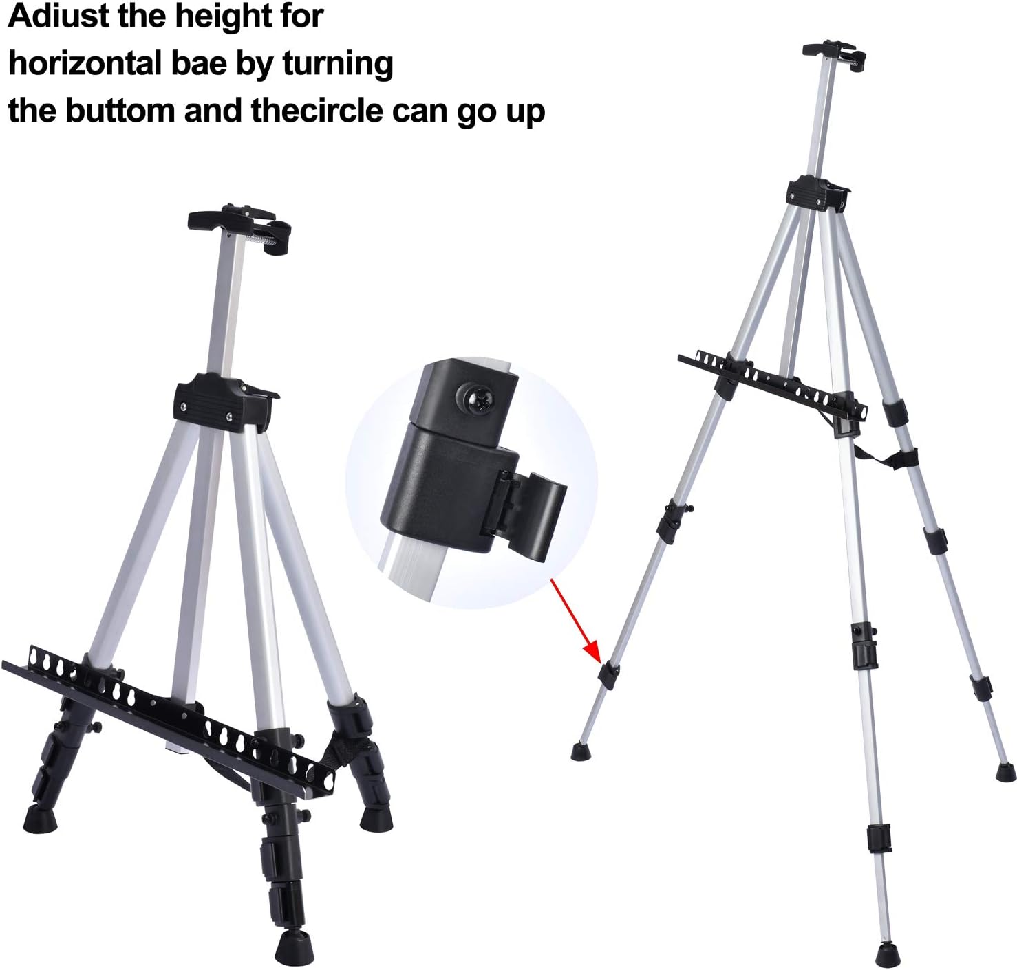 METAL SKETCH EASEL CANVAS HOLD UPTO 137C - SFE0021-N - Al Masam Stationery LLC