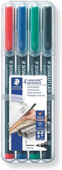 Staedtler Lumocolor OHP Permanent Marker (318-WP4-F) - Al Masam Stationery LLC