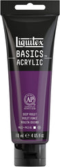 Liquitex BASICS Acrylic Paint, 4-oz tube, Deep Violet - Al Masam Stationery LLC