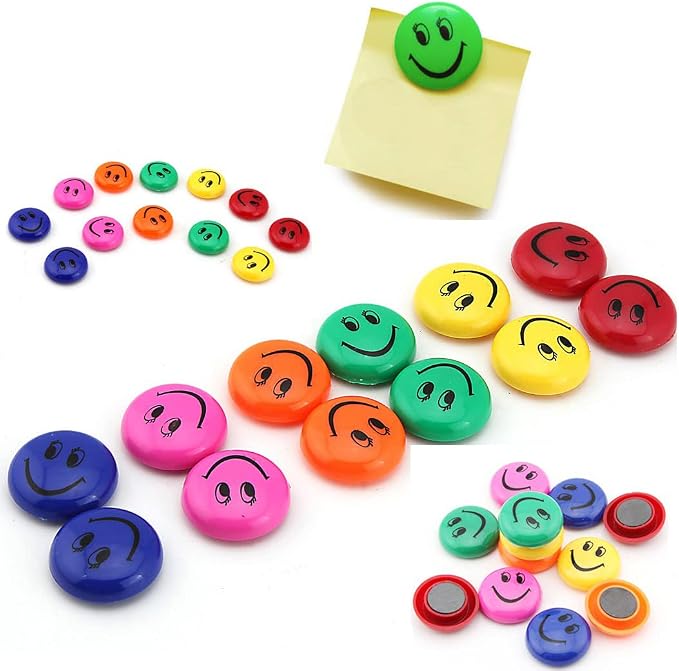 Smiley Sponge Magnets for Whiteboards and Creative Displays