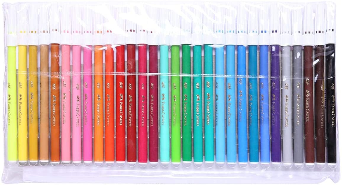 FABER-CASTELL Fibre Tip Pens - (Pack of 30) - Al Masam Stationery LLC