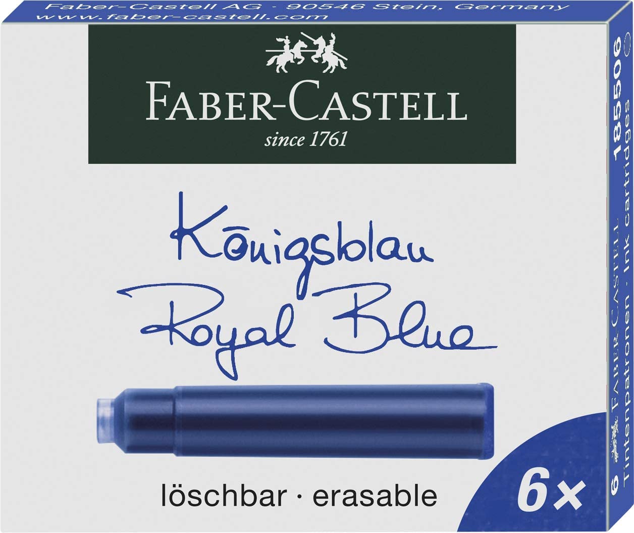 FABER-CASTELL Ink Cartridge Standard Blue - Al Masam Stationery LLC
