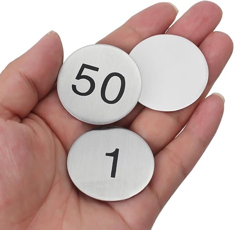 Magnetic Steel Numbers 0–9 for Learning and Whiteboards