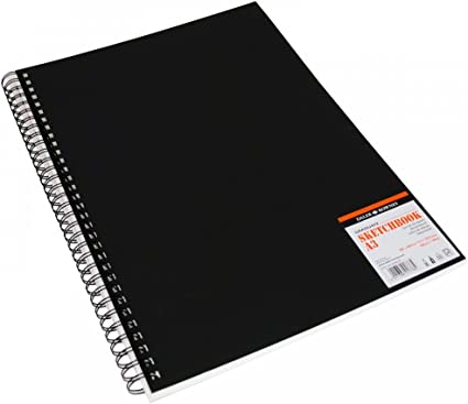 Daler - Rowney Graduate A3 Jumbo Spiral Sketchbook - Black - Al Masam Stationery LLC Main image
