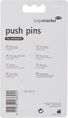 These LEGAMASTER PUSH-PINS are the perfect addition to any office or classroom. With 50 pieces in each pack, these black push-pins are reliable and durable for all your pinning needs. Easily secure papers and documents without damaging them. A must-have for any professional or educational setting.