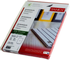 TANEX A4 1 LABEL  210x297  100sh - Al Masam Stationery LLC