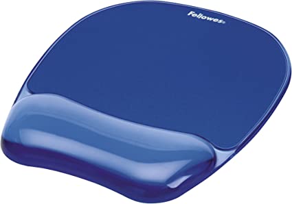 Fellowes Crystals Mousepad Wrist Support - Blue - ( New Model) - FEL 9114120 - Al Masam Stationery LLC