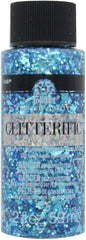 Folkart Glitterific Water Based Paints - Aqua 59Ml - MSP 5881 - Al Masam Stationery LLC