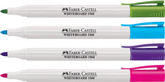 FABER-CASTELL Marker Slim White Board creative PET Box of 4 - Al Masam Stationery LLC