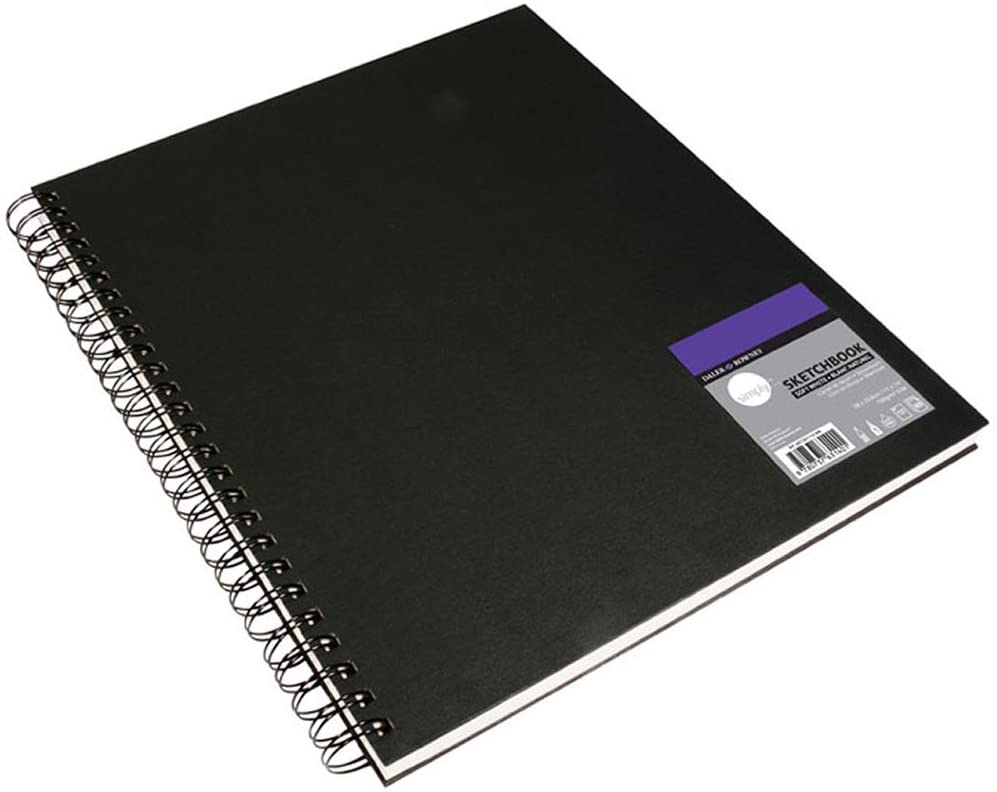 Daler Rowney Simply Wirebound Sketchbook 100G A3 54SH - Al Masam Stationery LLC Main image