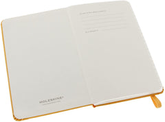 Moleskine Ruled Notebook Pocket Size Orange Yellow Hard Cover - Al Masam Stationery LLC