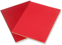 Moleskine Volant Plain Extra Large Notebook Set of 2 Scarlet Red - Al Masam Stationery LLC