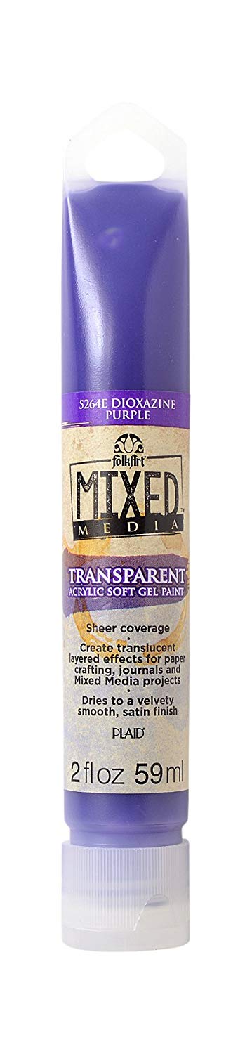 Transparent Acrylic Soft Gel Paint - Dioxazine Purple - Al Masam Stationery LLC