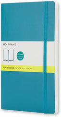 Moleskine Plain Soft Cover Notebook Pocket Size Underwater Blue - Al Masam Stationery LLC