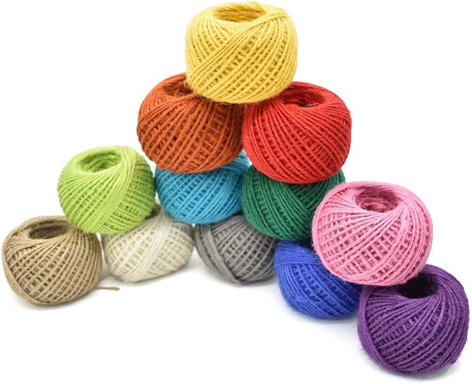 Twine Natural Thread 50m – Assorted Colours