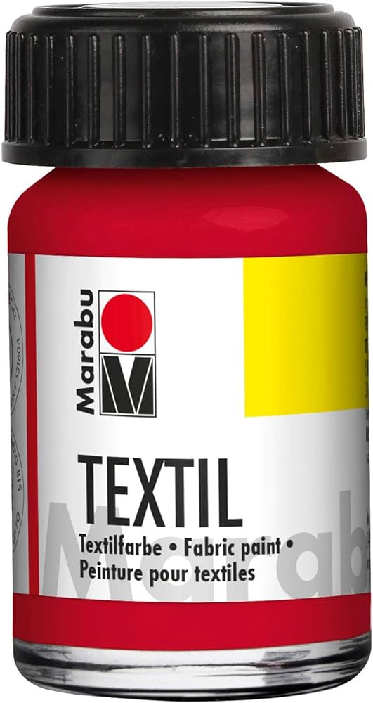 Marabu Textil, 036 Coral Red, 250 Ml - Al Masam Stationery LLC