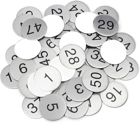 Magnetic Steel Numbers 0–9 for Learning and Whiteboards