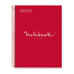 Miquelrius Notebook 5 Subject A4 90g Emotions Red - Al Masam Stationery LLC