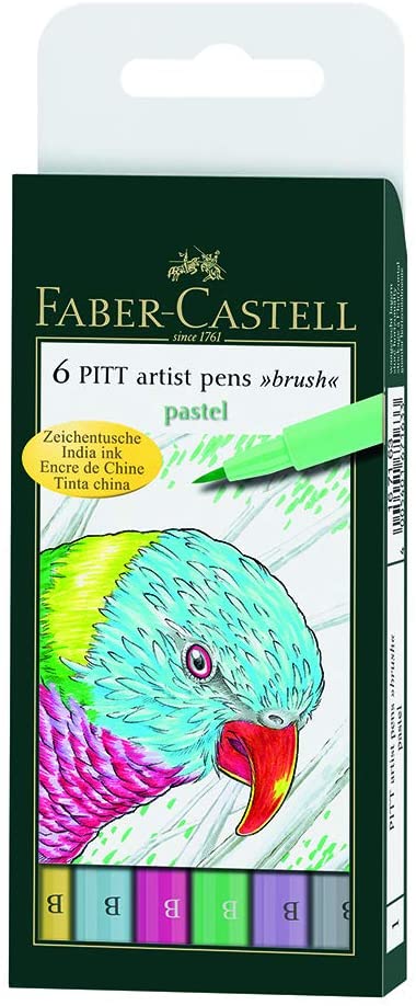 FABER-CASTELL PITT artist pen B Pastel colours - Al Masam Stationery LLC