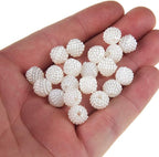 White Round Craft Beads for Jewellery and DIY Projects