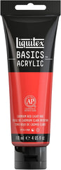 Liquitex Basics, 4-oz Tube, Cadmium Red Light Hue Acrylic Paint - Al Masam Stationery LLC