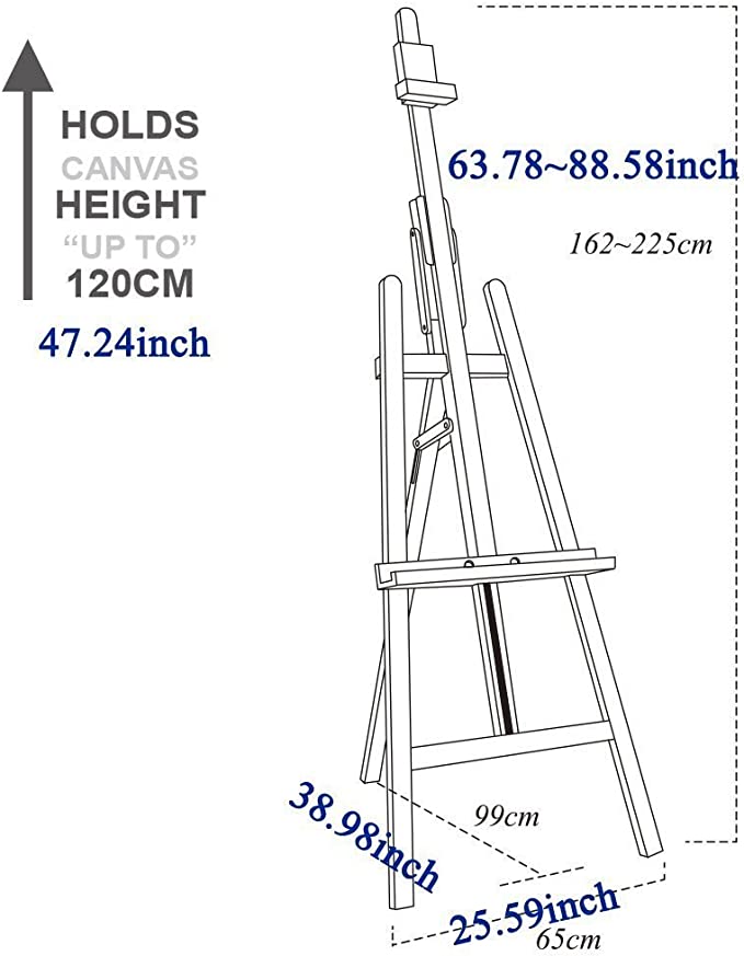 Mont Marte Floor Easel w/Tilt Beech Wood - Al Masam Stationery LLC