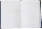 Blue Atlas Manuscript Spiral Pad Book with 192 pages, 10x8 inch size, featuring a durable spiral binding and smooth writing surface.