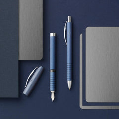 FABER-CASTELL Ballpoint pen Essentio Aluminium Blue - Al Masam Stationery LLC