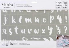 Martha Stewart Adhesive Stencils 1 Sheets Alphabets - MSP 17665 - Al Masam Stationery LLC