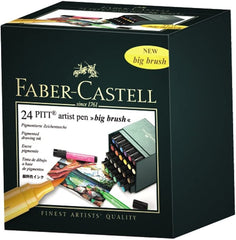 FABER-CASTELL PITT ARTIST PEN BIG BRUSH 24 PC - Al Masam Stationery LLC