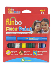 Funbo Face Paint Set of 6 Colors - Al Masam Stationery LLC